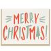 Dahlia Press Merry Christmas Bold - Letterpress Card